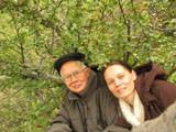 Victor and Anastassia under birch